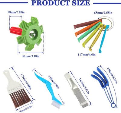 6pcs Air Conditioner Cleaning Set, Air Conditioner Rocker Hair Comb ...