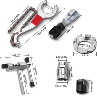 Bottom Bracket Tool Crank Extractor Oumers Bike Crank Puller Tool Set - Bottom Bracket Remover With 16mm & 15mm Wrenches Making Noise