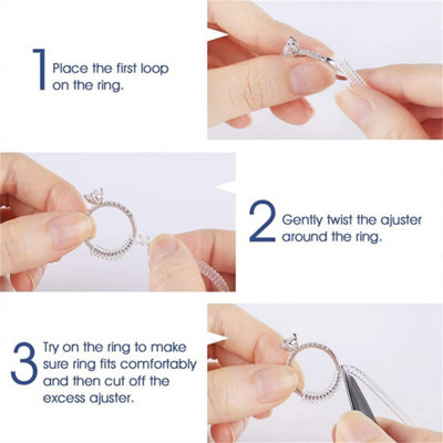 Ring Size Adjuster Loose Rings  Invisible Ring Size Adjuster - Silicone Ring  Size - Aliexpress