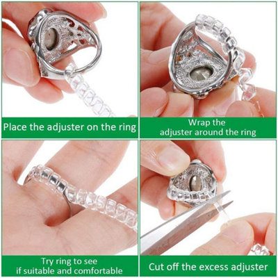 6Pcs Invisible Ring Size Adjuster for Loose Rings