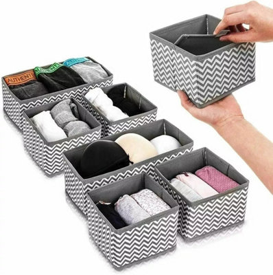 6Pcs Large Storage Boxes Foldable
