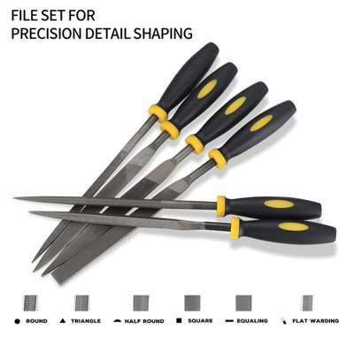 6pcs Precision Needle File and Rasps Set Metal Hand Tools