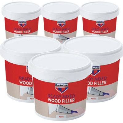 6pk 500g Bartoline White Wood Filler Light Oak Wood Filler Wood Filler White Suitable for Indoor and Outdoor Use Exterior Multi Pu