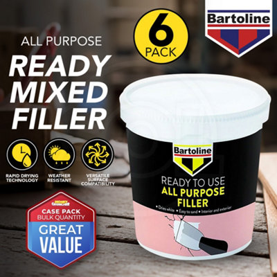 6pk 600g Bartoline All Purpose Ready Mixed Filler Wall Filler Ready Mixed for Holes Filler for Walls Ready Mixed Plaster Wall Hole - 3