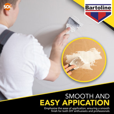 6pk 600g Bartoline All Purpose Ready Mixed Filler Wall Filler Ready Mixed for Holes Filler for Walls Ready Mixed Plaster Wall Hole - 4