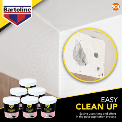 6pk 600g Bartoline All Purpose Ready Mixed Filler Wall Filler Ready Mixed for Holes Filler for Walls Ready Mixed Plaster Wall Hole - 7