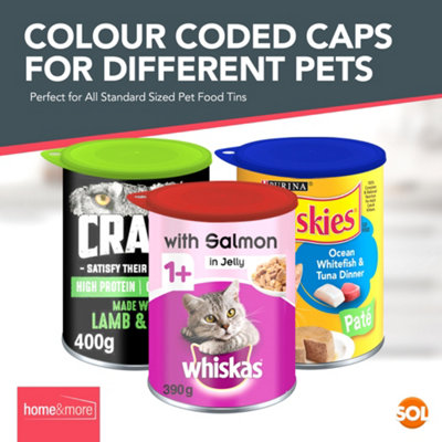 6pk Can Lids for Tins Durable Airtight Plastic Lids for Tin Cans Assorted Colour Tin Can