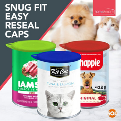 6pk Can Lids for Tins Durable Airtight Plastic Lids for Tin Cans Assorted Colour Tin Can Lids Green Blue Red Can Top Covers