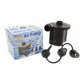 6v Battery Operated Air Pump with 3 Nozzles for Pools & Boats etc