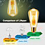 6W Filament Light Bulb E27 Base, 2200K
