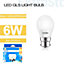6W LED Ball Bulb B22, 3000K, Pack of 3, Paper Pack