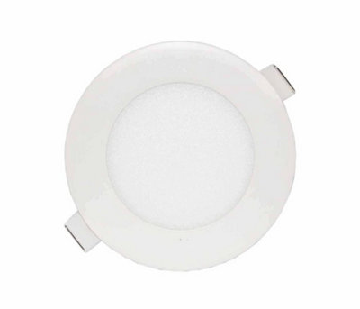 6w LED Panel Light - Round 4000K - Neutral White - Pack of 4