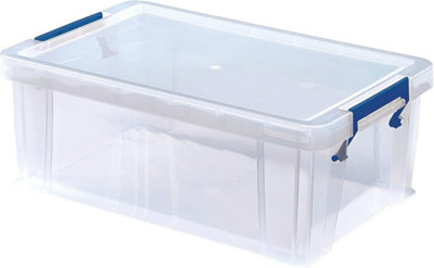 6x 10L Plastic Storage Boxes with Lids ProStore Plastic Storage Box ...