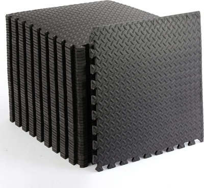 6x-black-interlocking-yoga-floor-mats-eva-foam-rubber-leaf-grain-non