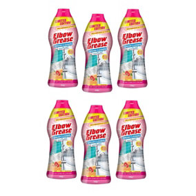 6x Elbow Grease Cream Cleaner Pink Blush Mild Abrasive All Purpose Cleaner 540g