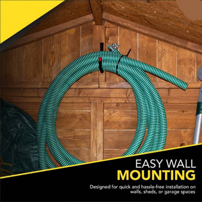 thumbnail image 2 of J-shaped Wall Hooks HUPBIPY Heavy Duty J-Hooks 6 Pack - Wall Mount Garage Storage For Ladders, Tools, Bikes, Hose Wall Mounted Tool Organizers 2 of 14