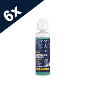 6x MANNOL Concentrated Screen Was Windscreen Cleaner Citrus Smell, Makes 25L
