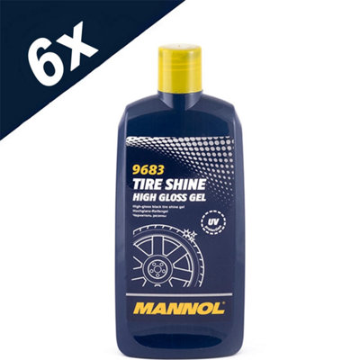 6x MANNOL Tyre Shine gives Tyres long-lasting and intense Black and Shine