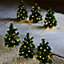 6x Path Christmas Tree Lights - Trees with 90 LEDs Light Up Outdoor Christmas Decoration