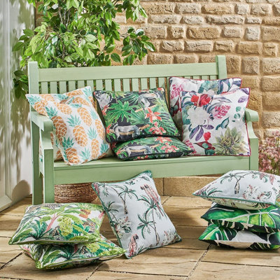 6x Water Resistant Garden Scatter Cushions with Inserts 40 x