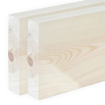 6x1.5 Inch Planed Timber  (L)1.200mm (W)144 (H)32mm Pack of 2