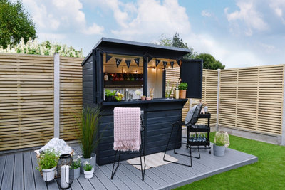 6x3 25yr Guarantee Shiplap Pressure Treated - Pent Garden Bar
