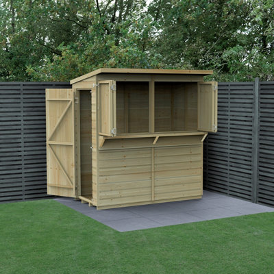 6x3 25yr Guarantee Shiplap Pressure Treated - Pent Garden Bar