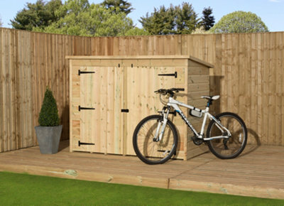 6x3 Empire Bike store Pressure Treated pressure treated tongue and groove wooden garden shed 6 x 3 6ft x 3ft 6x3