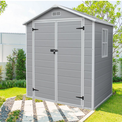 6x4.4 Foot Plastic Storage Shed