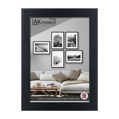 6x4 Black Modern Step Picture Frame - Perfect For Posters, Photos And ...