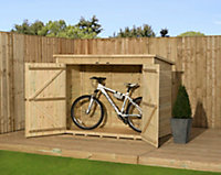 6x4 Empire Bike store pressure treated tongue and groove wooden garden shed (6' x 4' / 6ft x 4ft) (6x4)