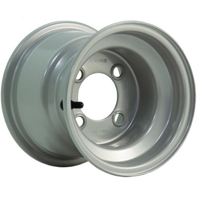7.00x8 Golf Buggy Rims Silver 4 Inch PCD Yamaha E-Z-go Club car Garia ...