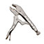 7.5" (185mm) Curved Jaw Locking Pliers Mole Grips with Ribbed Handles