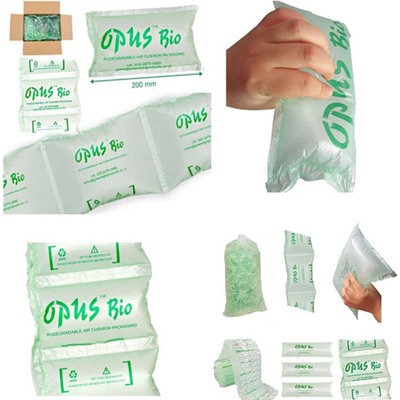 7.5 Cubic Pre Inflated Polythene Air Pillows 200x200mm Protective Cushion Packaging Void Fill