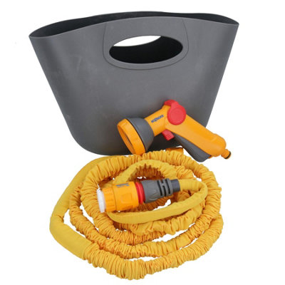 7.5 Metre Hozelock Superhoze Expanding Garden Hose Pipe Kink Free Watering