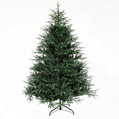 7.5' St. Nicholas Spruce Tree Hinged Tree