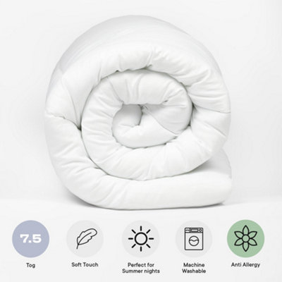 7.5 Tog Anti Allergy Duvet Quilt Bedding Hotel Quality