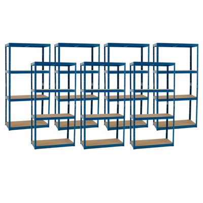7 Bays of 4 Tier Everyday Storage Shelving 1800h x 900w x 450d mm 275kg ...
