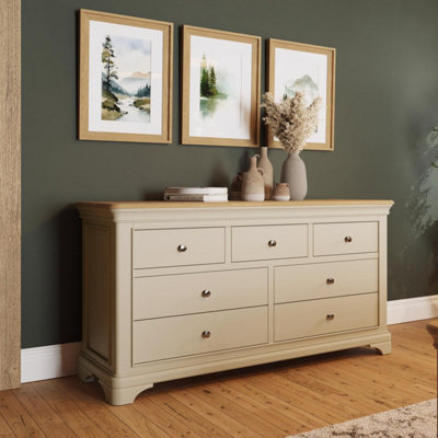 Cream chest of drawers ready assembled sales