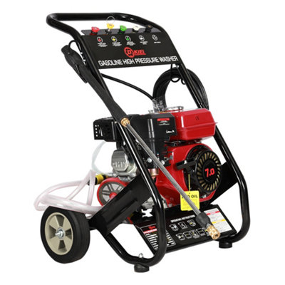 7 HP Mobile Petrol High Pressure Cleaning Washer with Spray Gun - 3