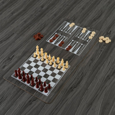 7-In-1 Multi Games Table Grey 7ft