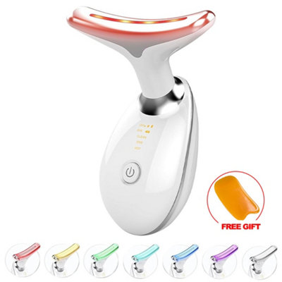 7 in 1 Red Light Therapy Anti Aging Face Neck Massager Electric Face ...