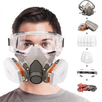 7 in 1 Respirator Mask Set for Spray Painting Dust and Gas Protection