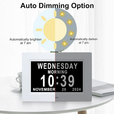 Véfaîî [2025 New] Digital Clock with Day Date for Elderly