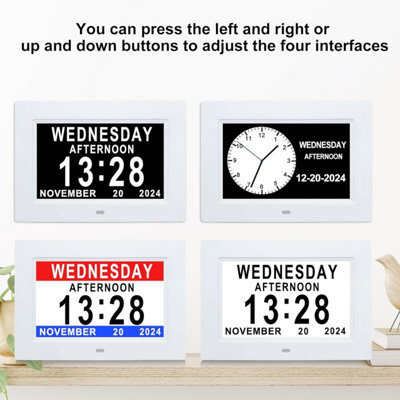 Véfaîî [2025 New] Digital Clock with Day Date for Elderly