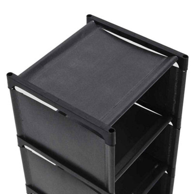 7 Layer Stackable Shoe Rack Freestanding Adjustable Space Saving DIY ...