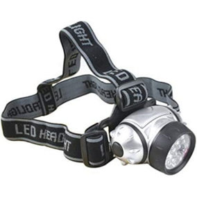 7 Led Headlight Torch Waterproof Flashlight Bike Camping Hiking Building Bright