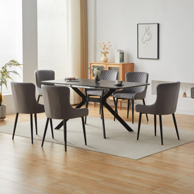 Marble laminate deals dining table