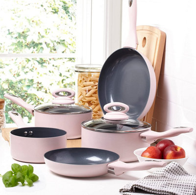 Pink cookware clearance set