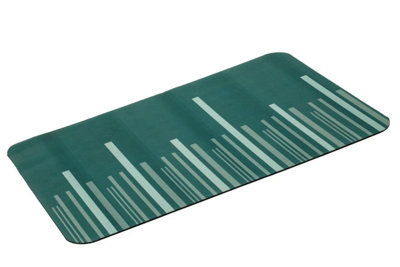 7 Pieces Textured Edge Bathroom Accessories Organiser Set - Green - 8